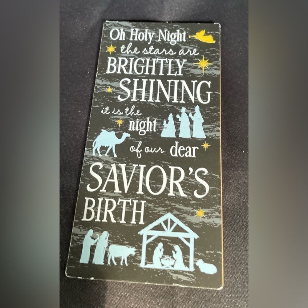 🎄❤️🎄 Oh Holy Night Nativity Scene Christmas Wooden Magnet EPC